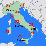 Previsione dom, 19.04. Italia
